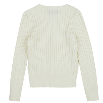 Polo Ralph Lauren MINI CABLE-TOPS-SWEATER Hvid