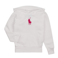 textil Pige Sweatshirts Polo Ralph Lauren BIG PP PO HD-KNIT SHIRTS-SWEATSHIRT Hvid