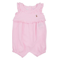 textil Pige Buksedragter / Overalls Polo Ralph Lauren YDOXMSHBBL-ONE PIECE-SHORTALL Pink