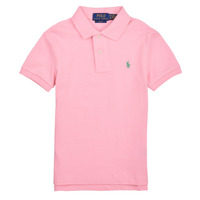 textil Dreng Polo-t-shirts m. korte ærmer Polo Ralph Lauren SLIM POLO-TOPS-KNIT Pink