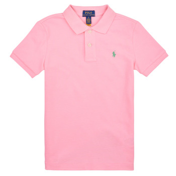 textil Dreng Polo-t-shirts m. korte ærmer Polo Ralph Lauren SS KC-TOPS-KNIT Pink / Have / Pink