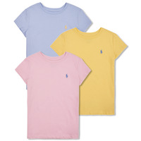textil Pige T-shirts m. korte ærmer Polo Ralph Lauren TEE BUNDLE-SETS-GIFT BOX SET Flerfarvet