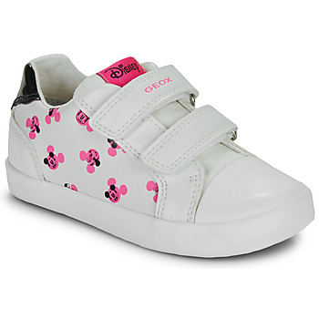 Sko Pige Lave sneakers Geox B KILWI GIRL Hvid / Pink