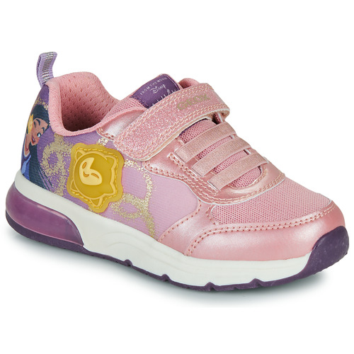 Sko Pige Lave sneakers Geox J SPACECLUB GIRL Pink / Violet