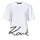 textil Dame T-shirts m. korte ærmer Karl Lagerfeld karl signature hem t-shirt Hvid
