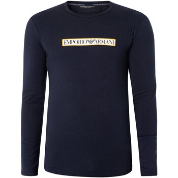 textil Herre Langærmede T-shirts Emporio Armani 111023 3F517 Blå