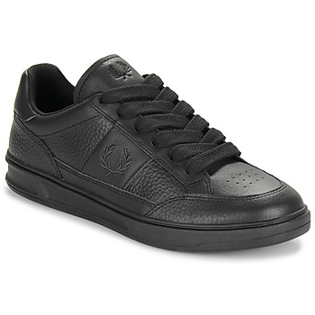 Sko Herre Lave sneakers Fred Perry B440 TEXTURED Leather Sort