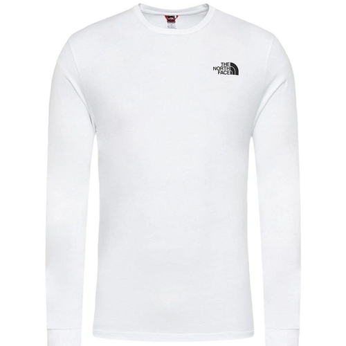 textil Dame T-shirts & poloer The North Face M LS SIMPLE DOME TEE Hvid