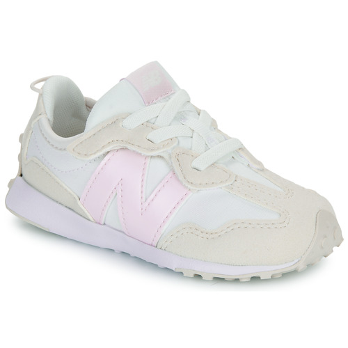 Sko Pige Lave sneakers New Balance 327 Beige / Hvid / Pink