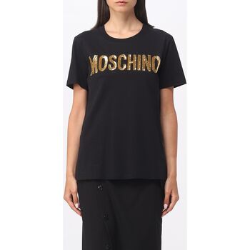 textil Dame T-shirts & poloer Moschino A07125541 1555 Sort