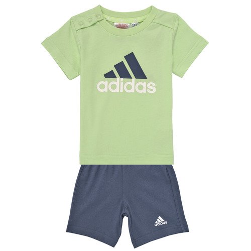 textil Dreng Træningsdragter Adidas Sportswear I BL CO T SET Marineblå / Grøn