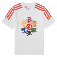 textil Dreng T-shirts m. korte ærmer Adidas Sportswear LK MARVEL AVENGERS T Hvid / Rød