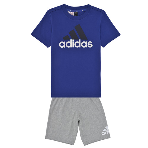textil Dreng Træningsdragter Adidas Sportswear LK BL CO T SET Blå / Grå