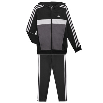 textil Dreng Træningsdragter Adidas Sportswear J 3S TIB FL TS Sort / Grå