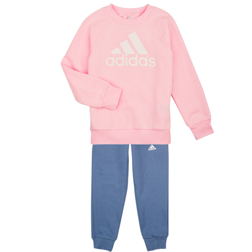 textil Pige Træningsdragter Adidas Sportswear LK BOS JOG FL Pink / Marineblå