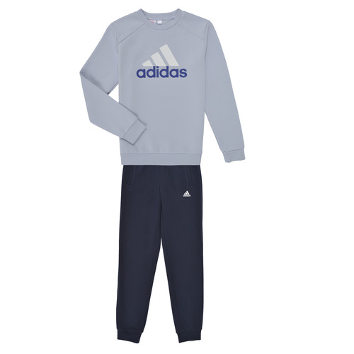 textil Dreng Træningsdragter Adidas Sportswear J BL FL TS Marineblå / Blå / Hvid