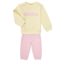 textil Pige Træningsdragter Adidas Sportswear I LIN FL JOG Beige / Pink