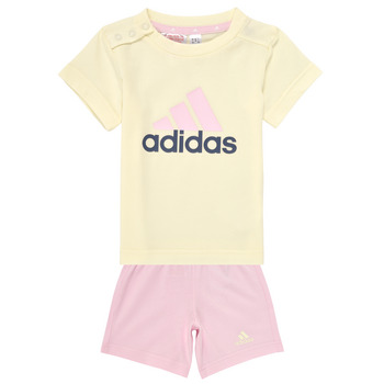 textil Pige Træningsdragter Adidas Sportswear I BL CO T SET Beige / Pink