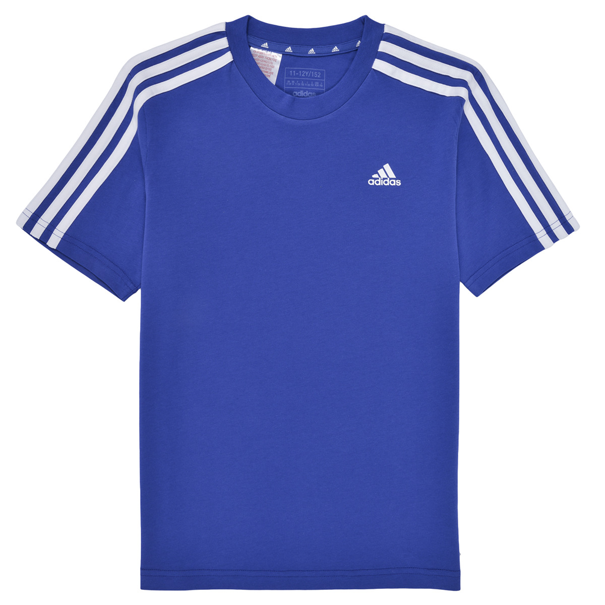 textil Dreng T-shirts m. korte ærmer Adidas Sportswear U 3S TEE Blå / Hvid