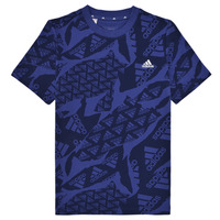 textil Dreng T-shirts m. korte ærmer Adidas Sportswear J CAMLOG T Blå