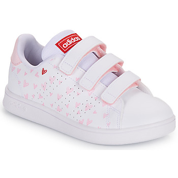 Sko Pige Lave sneakers Adidas Sportswear ADVANTAGE CF C Hvid / Pink