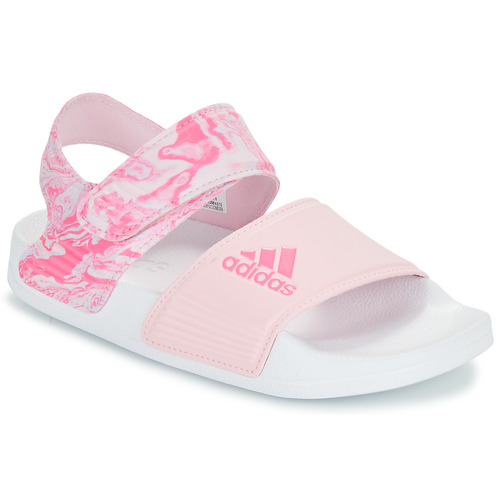 Sko Pige Sandaler Adidas Sportswear ADILETTE SANDAL K Pink / Hvid