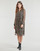 textil Dame Korte kjoler Vila VIFALIA V-NECK L/S DRESS/SU Brun