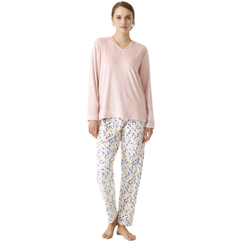 textil Dame Pyjamas / Natskjorte J&j Brothers JJBDP0201 Flerfarvet