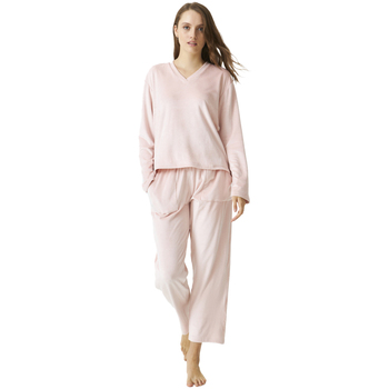 textil Dame Pyjamas / Natskjorte J&j Brothers JJBDP0202 Pink