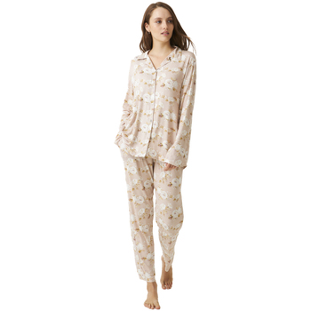 textil Dame Pyjamas / Natskjorte J&j Brothers JJBDP1000 Flerfarvet