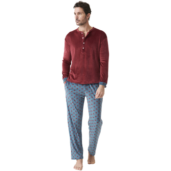 textil Herre Pyjamas / Natskjorte J&j Brothers JJBDP5400 Flerfarvet