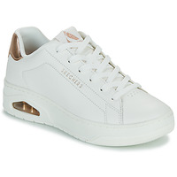 Sko Dame Lave sneakers Skechers UNO COURT - COURTED AIR Hvid / Guld
