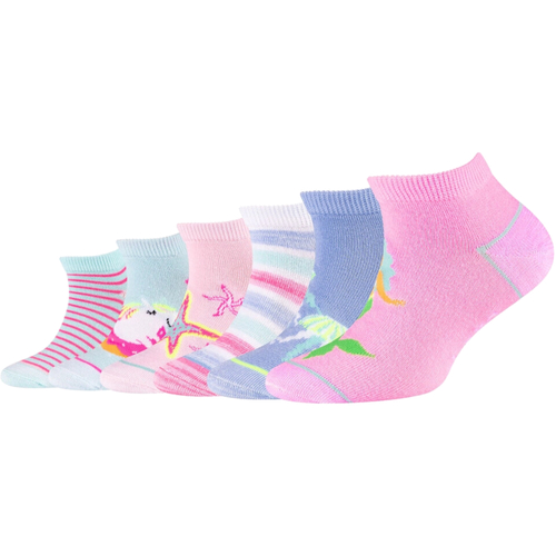 Undertøj Pige Sportsstrømper Skechers 6PPK Girls Casual Fancy Sneaker Socks Flerfarvet