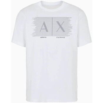 textil Herre T-shirts m. korte ærmer EAX 6RZTHB ZJH4Z Hvid