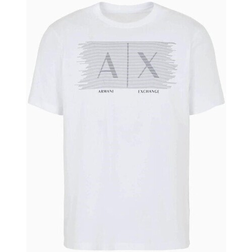 textil Herre T-shirts m. korte ærmer EAX 6RZTHB ZJH4Z Hvid