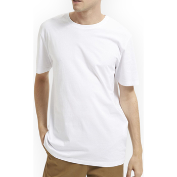 textil Herre T-shirts & poloer Selected 16087842 BRIGHTWHITE Hvid