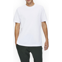 textil Herre T-shirts & poloer Selected 16077385 BRIGHTWHITE Hvid