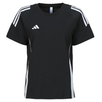 textil Dame T-shirts m. korte ærmer adidas Performance TIRO24 SWTEEW Sort / Hvid