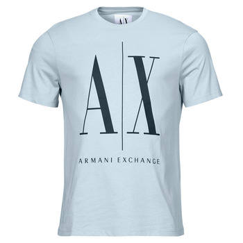 textil Herre T-shirts m. korte ærmer Armani Exchange 8NZTPA Blå / Himmelblå