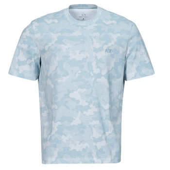 textil Herre T-shirts m. korte ærmer Armani Exchange 3DZTEU Blå / Himmelblå