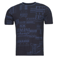 textil Herre T-shirts m. korte ærmer Armani Exchange 3DZTHW Blå