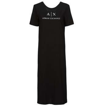 textil Dame Lange kjoler Armani Exchange 3DYAAF Sort
