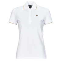 textil Dame Polo-t-shirts m. korte ærmer Emporio Armani EA7 POLO Hvid / Guld