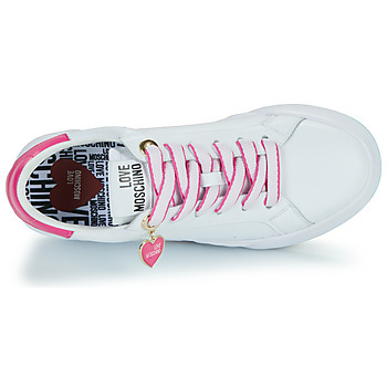 Love Moschino FUXIA HEART+GOLD Hvid / Pink