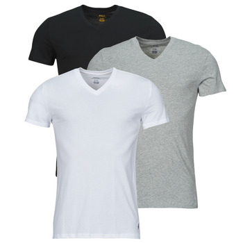 textil Herre T-shirts m. korte ærmer Polo Ralph Lauren S / S V-NECK-3 PACK-V-NECK UNDERSHIRT Sort / Grå / Hvid