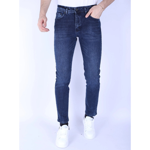 textil Herre Smalle jeans True Rise 146969029 Blå