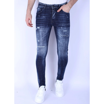 textil Herre Smalle jeans Local Fanatic 146971420 Blå