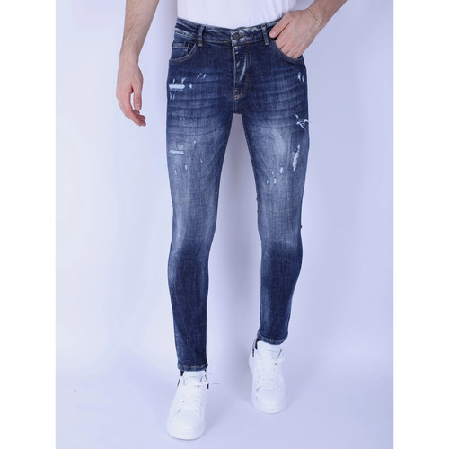 textil Herre Smalle jeans Local Fanatic 146971442 Blå