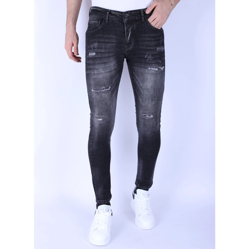 textil Herre Smalle jeans Local Fanatic 146971596 Grå