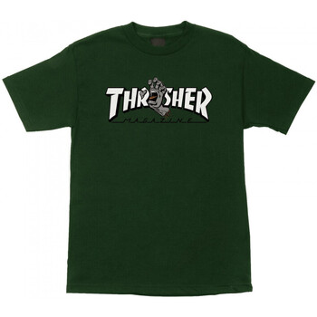 textil Herre T-shirts & poloer Santa Cruz T-shirt thrasher screaming logo ss Grøn